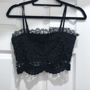 LF lace crop top